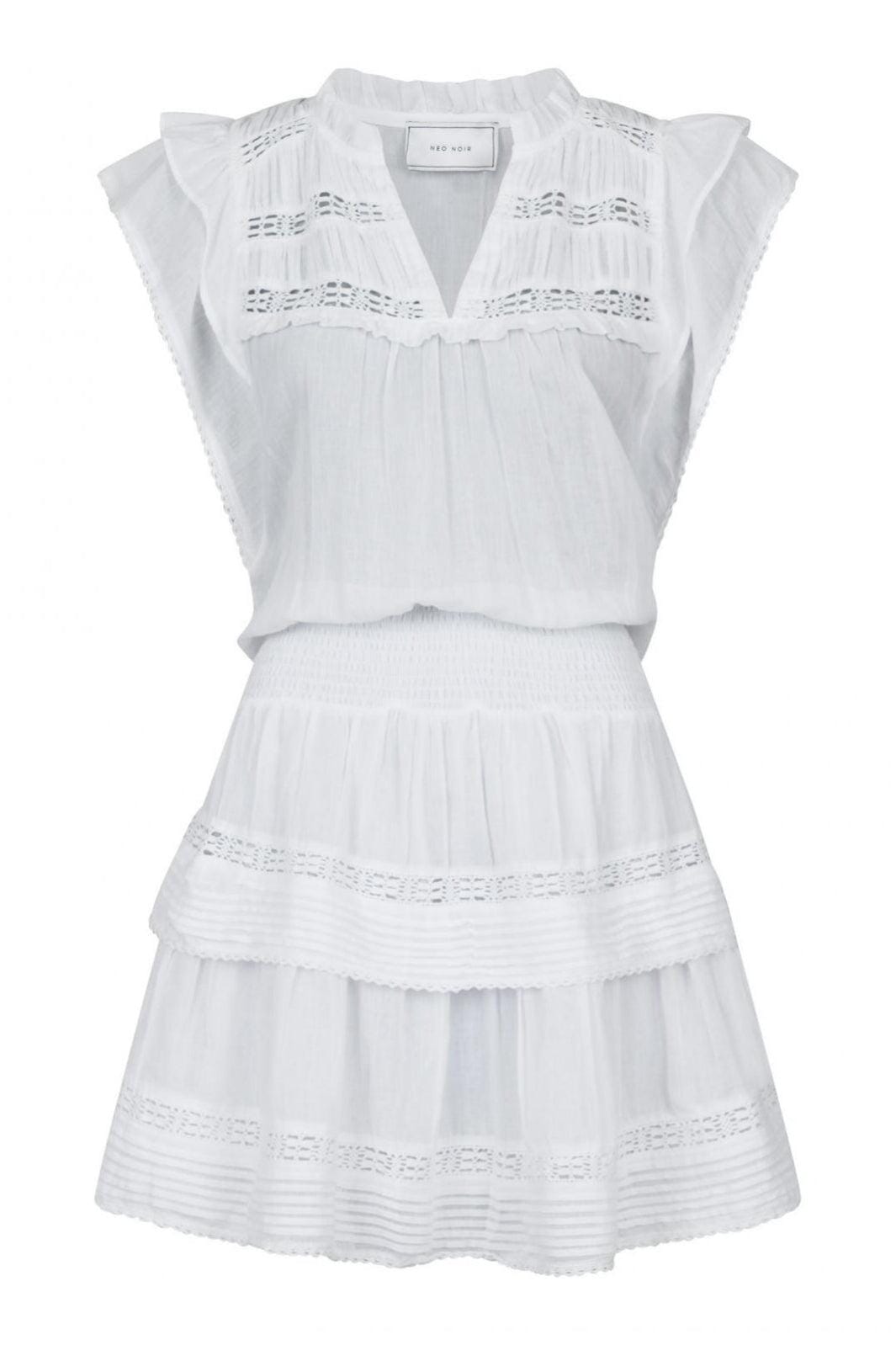 Neo Noir - Jarmy S Voile Dress - White