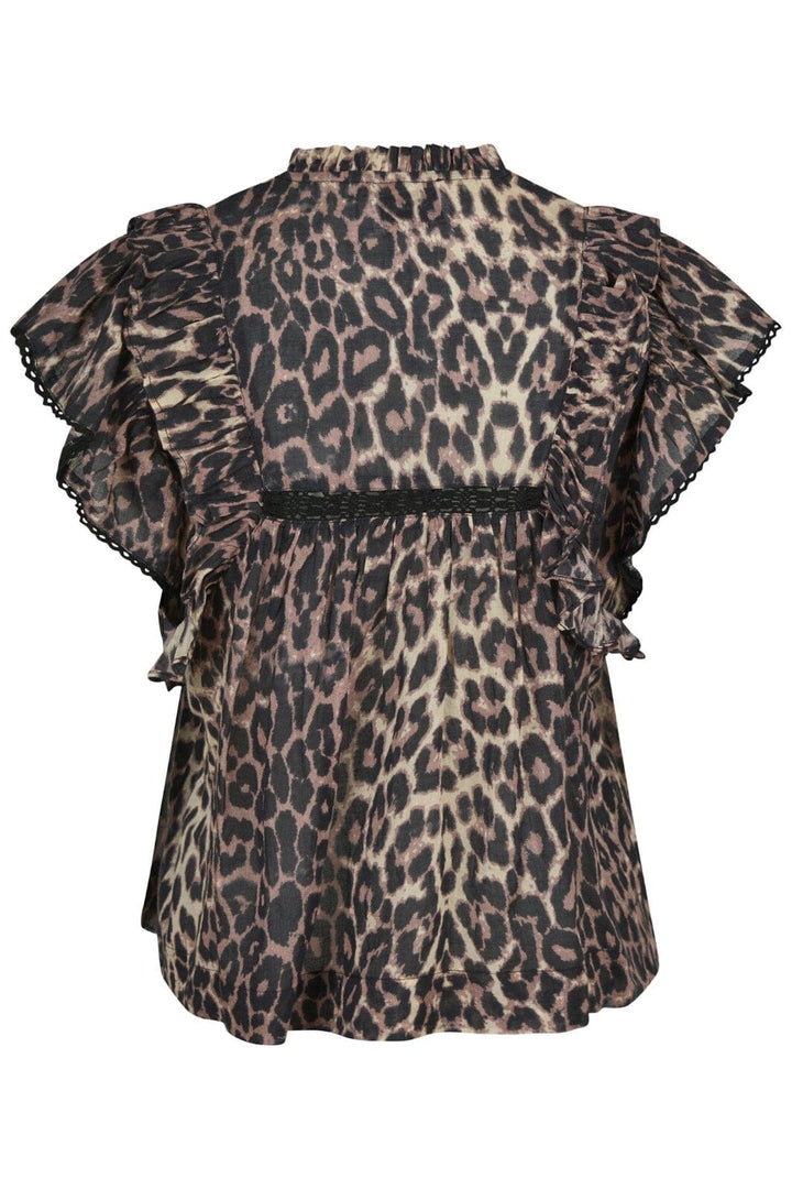 Neo Noir - Jayla Leo Voile Top - Leopard