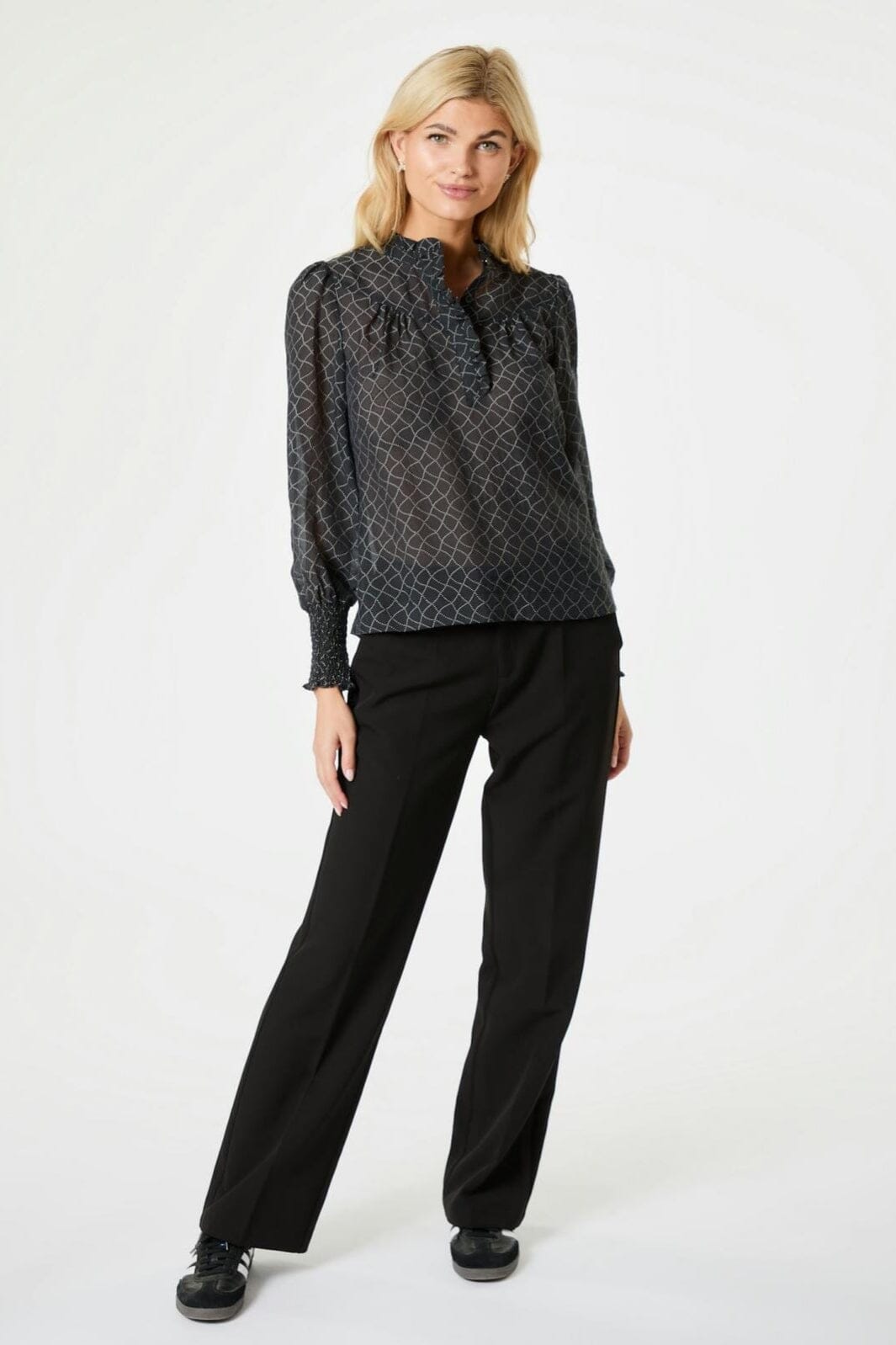 Neo Noir - Karia Illusion Blouse - Black