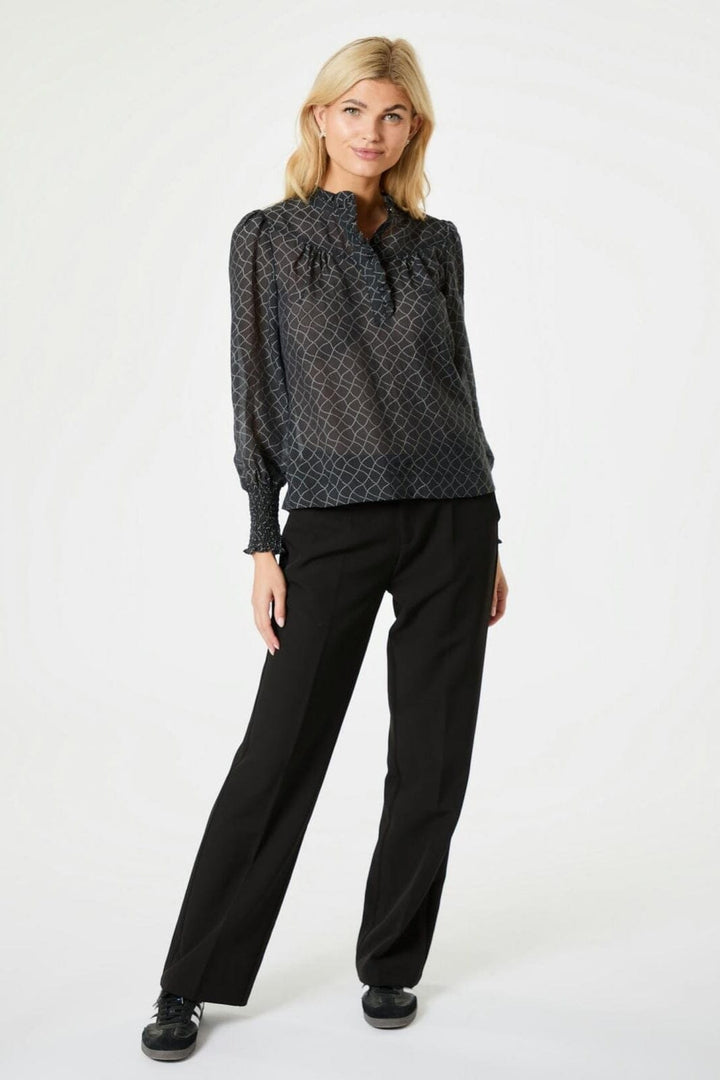 Neo Noir - Karia Illusion Blouse - Black