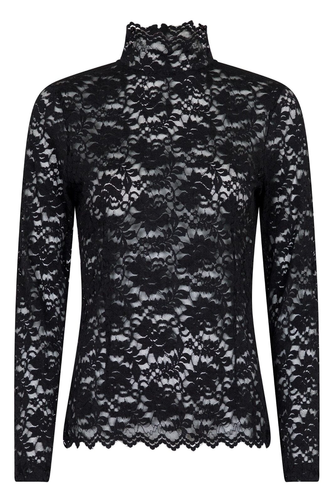 Neo Noir - Liza Laceflower Blouse - Black