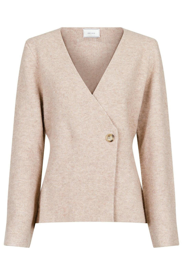 Neo Noir - Marie Louise Knit Cardigan - Sand Melange