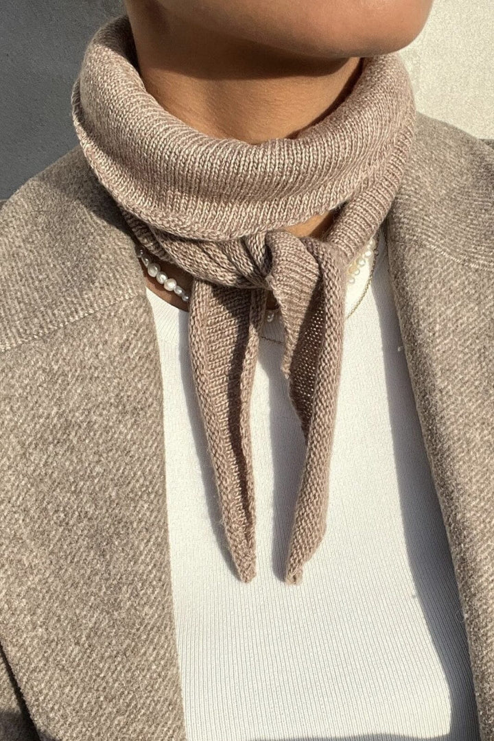 Neo Noir - Misty Knit Scarf - Beige Melange