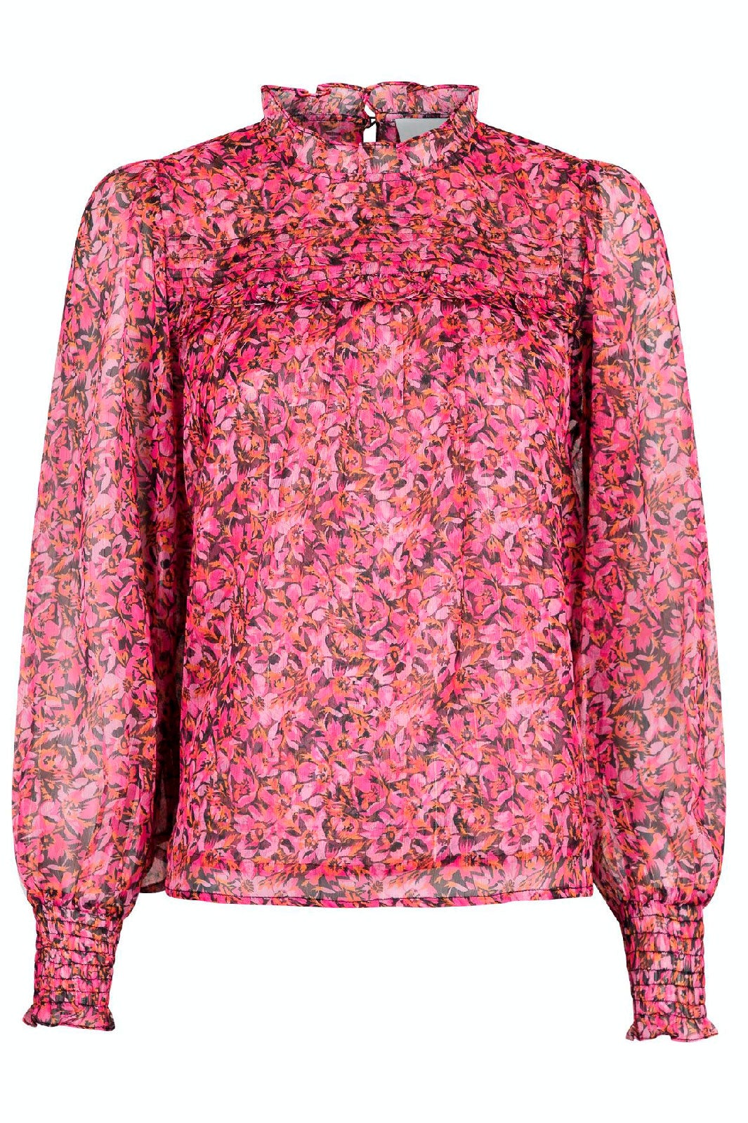 Neo Noir - Rhoda Dark Blossom Blouse - Pink
