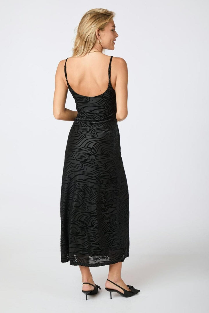 Neo Noir - Sali Zebra Burnout Dress - Black