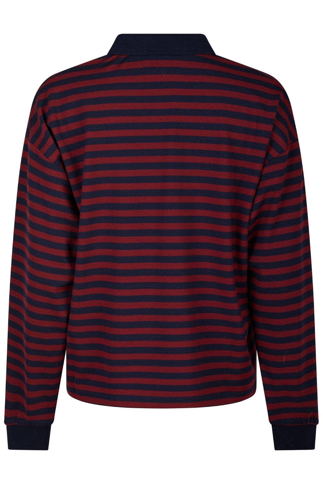 Neo Noir - Sara Wide Stripe Polo Blouse 164258 - Navy