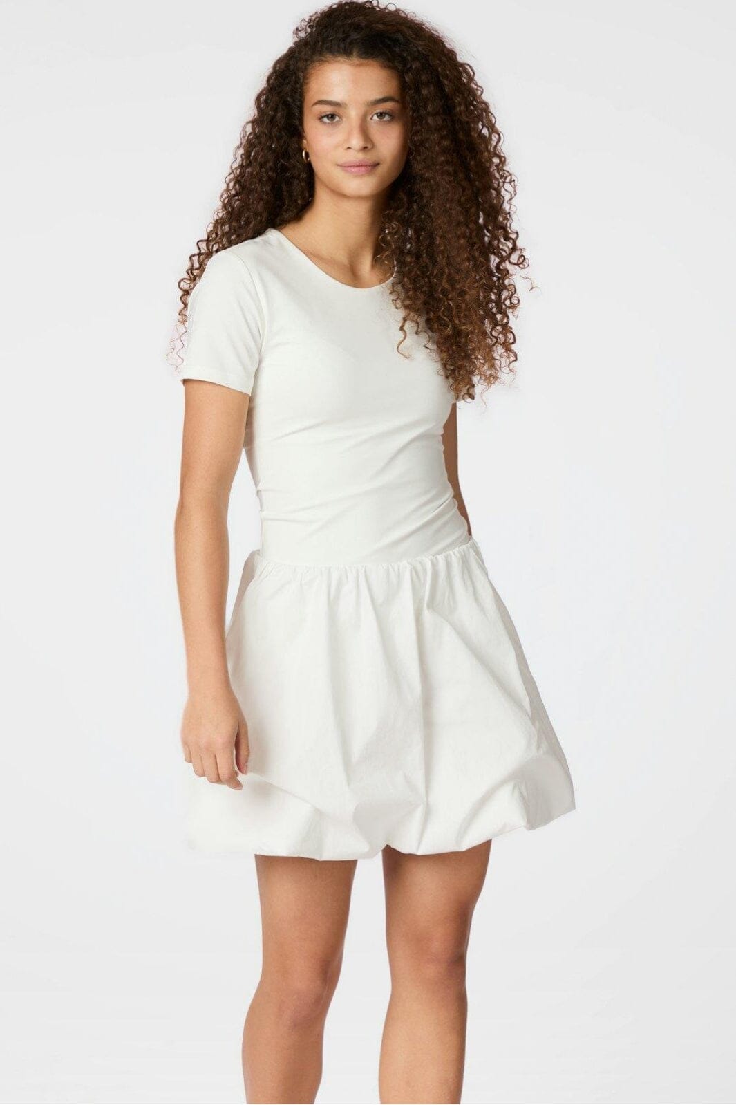 Neo Noir - Stela Short Balloon Skirt 163696 - 120 - White