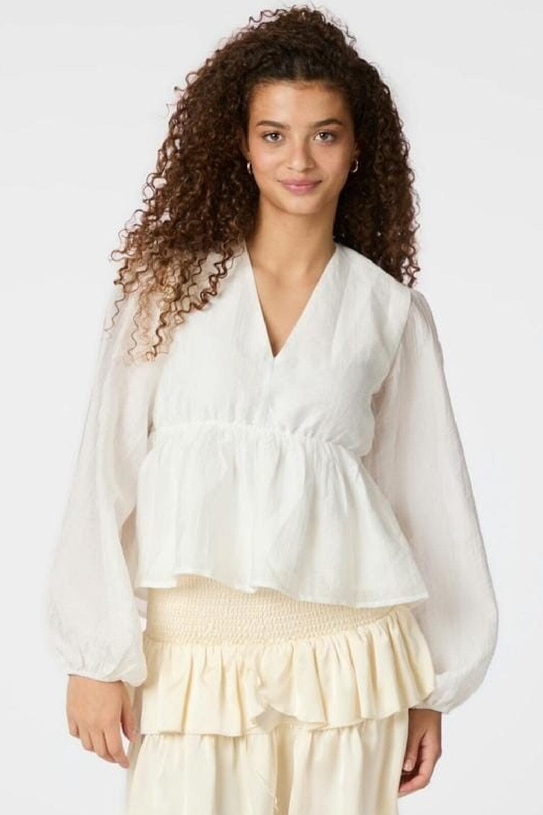Neo Noir - Timmy Solid Blouse 164913 - 120 - White