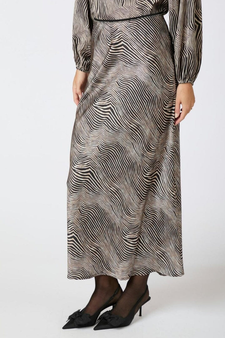Neo Noir - Vicky Floating Wave Skirt - Dark Sand