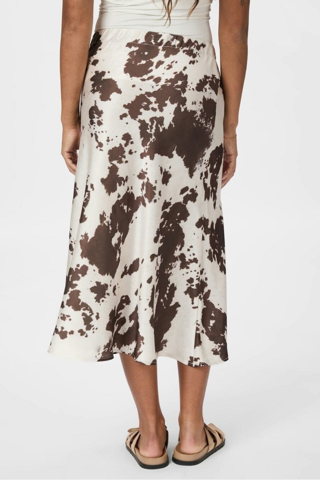 Forudbestilling - Neo Noir - Viso Cow Print Skirt 166091 - 210 - Brown