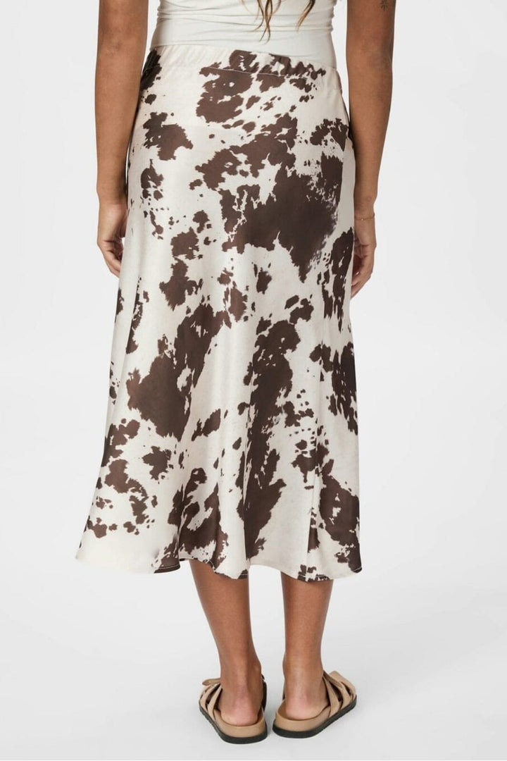 Forudbestilling - Neo Noir - Viso Cow Print Skirt 166091 - 210 - Brown