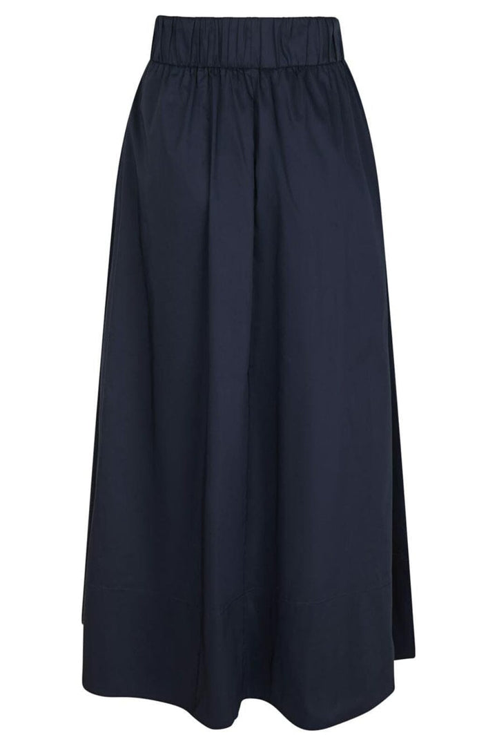 Neo Noir - Yara Long Poplin Skirt 163076 - 141 - Navy