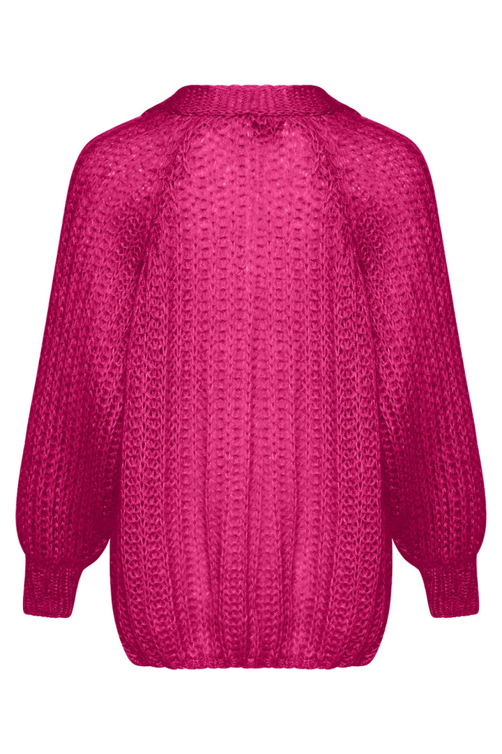Forudbestilling - Noella - Joseph Cardigan Solid - Dark Pink (September/Oktober) Cardigans 