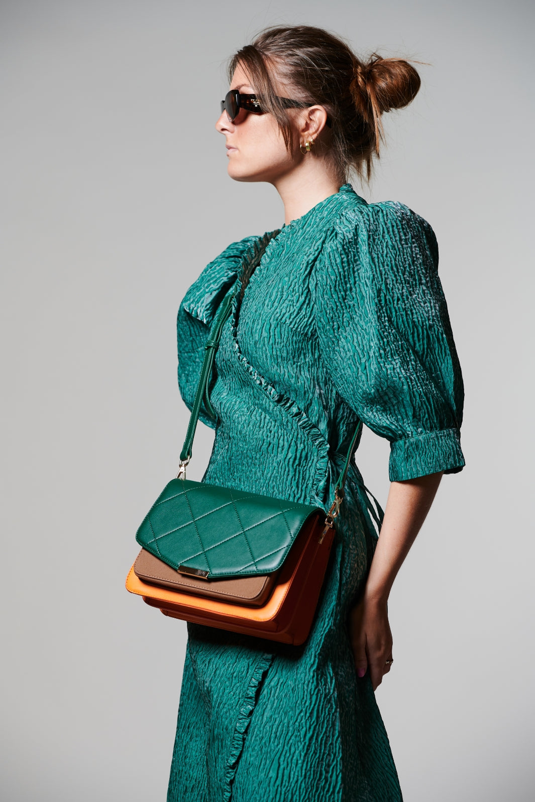 Forudbestilling - Noella - Kamila Frill Dress - Green (September/Oktober) Kjoler 