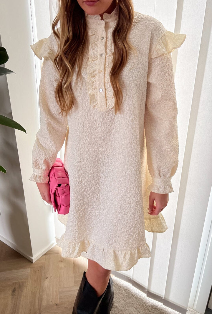 Noella - Reno Ruby Ruffle Dress - Cream
