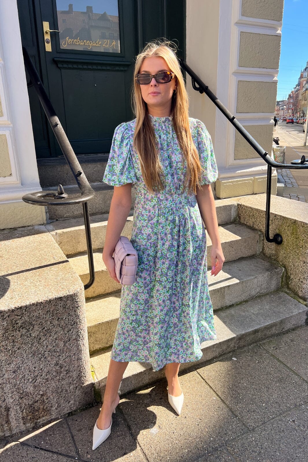Noella - Ruth Long Dress - Lavender Flower