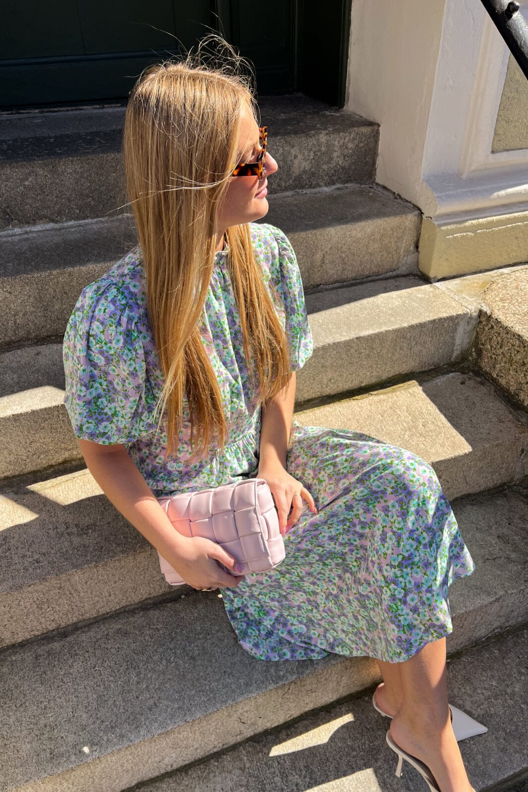 Noella - Ruth Long Dress - Lavender Flower