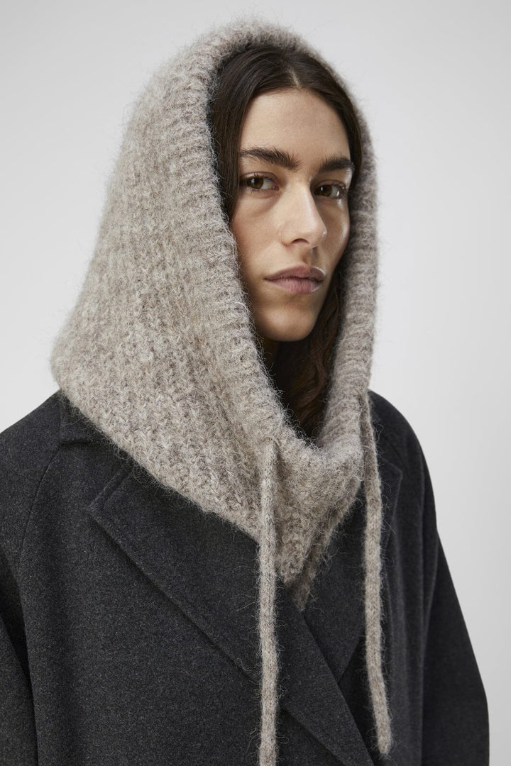 Object - Objmilu Knit Balaclava - 4604016 Humus Melange