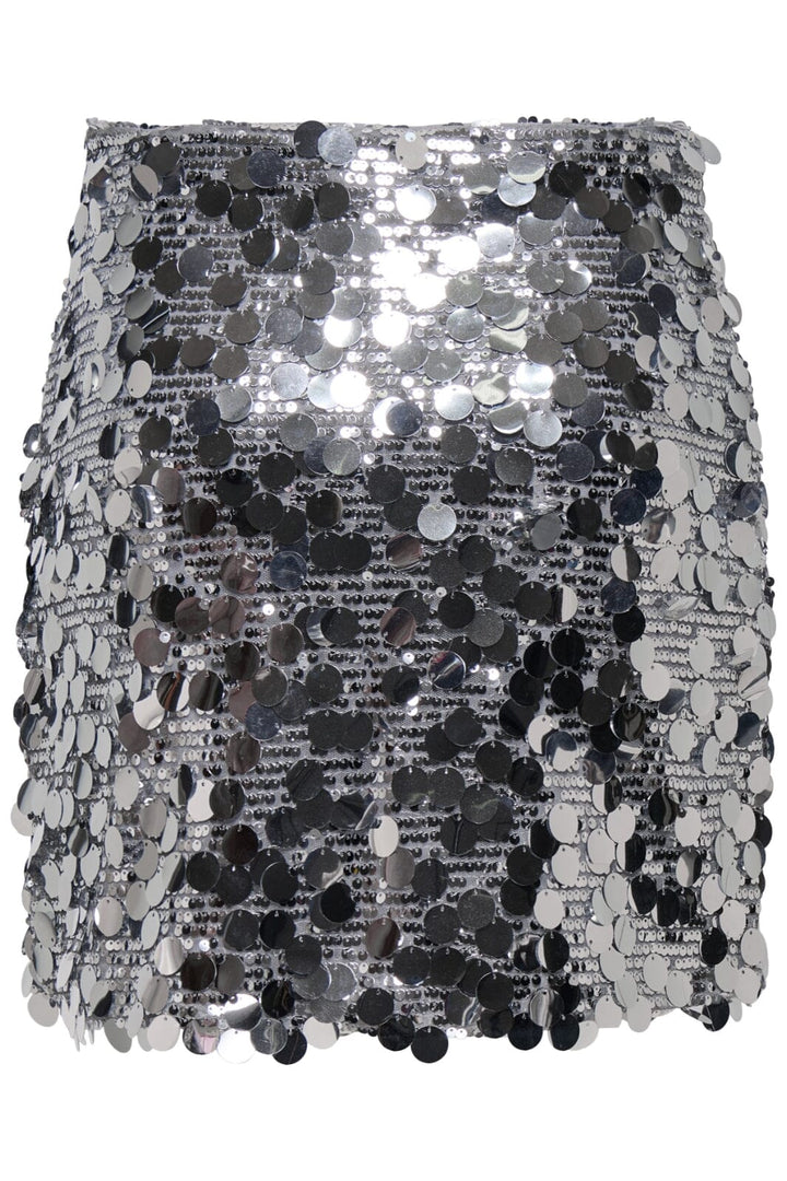 Only - Onljadel Sequins Skirt - 4732778 Silver W Silver Sequins
