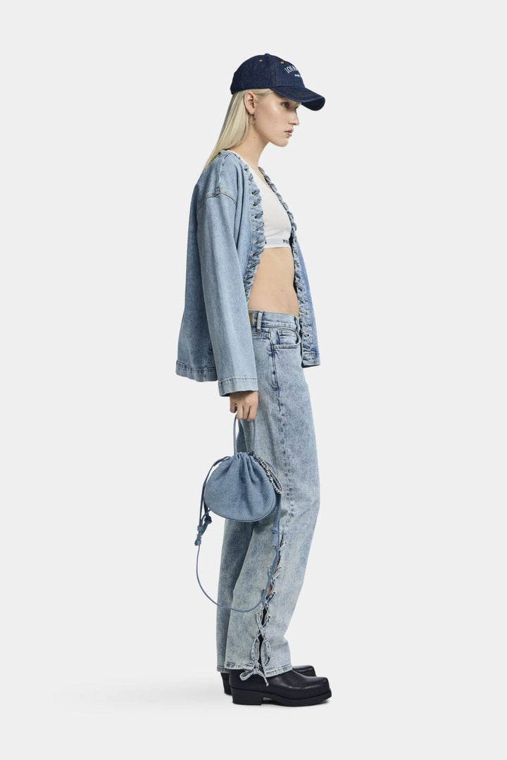 Pieces - Pcfenda Straight Denim Jeans Fsy - 4746907 Light Blue Denim