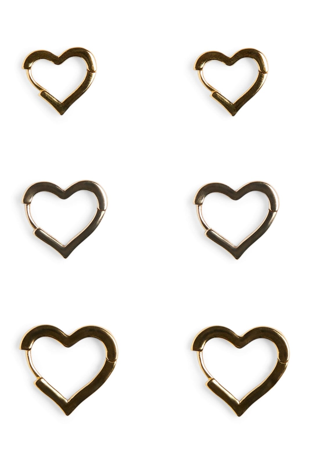 Pieces - Pcjikka Earrings 3-Pack - 4979353 Golden Colour