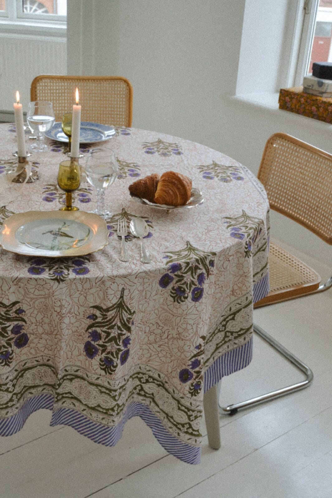 Sissel Edelbo - Noor Tablecloth SE 1338 - Purple & Green