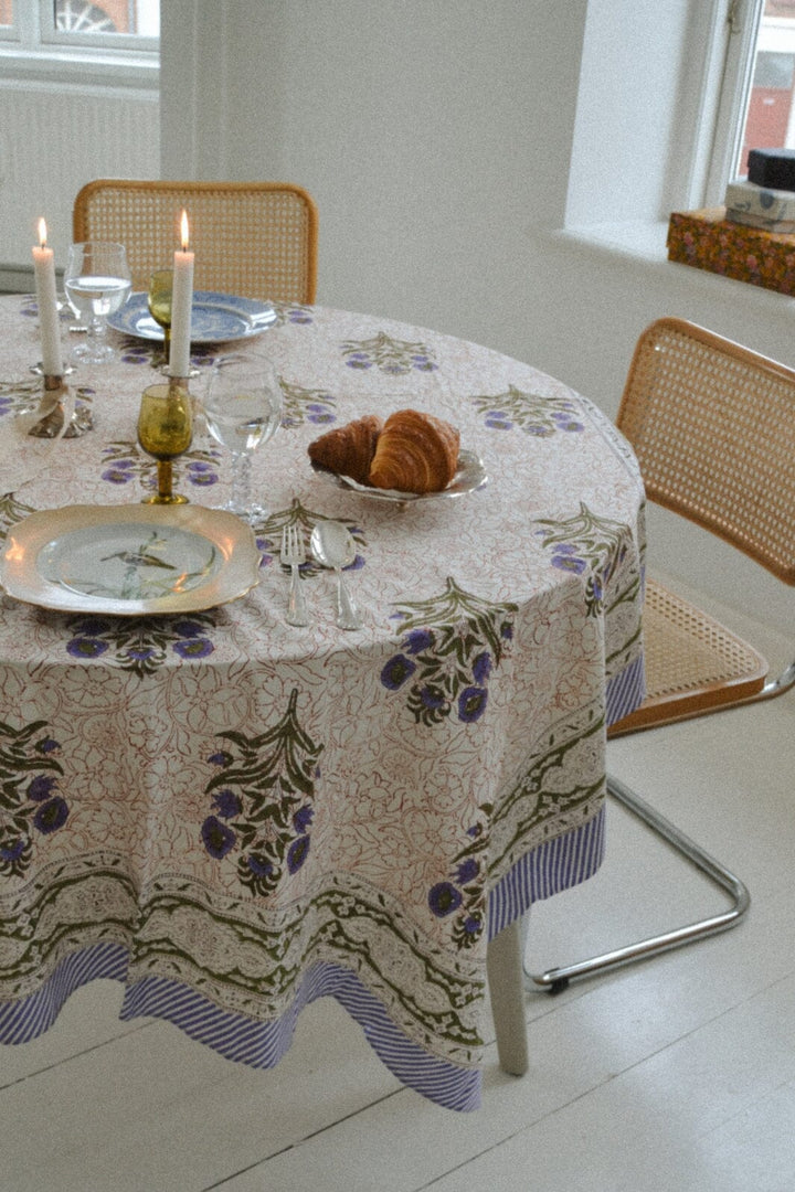 Sissel Edelbo - Noor Tablecloth SE 1338 - Purple & Green