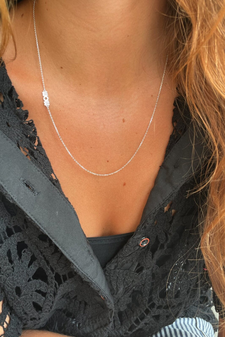 Stine A - Wow Mom Necklace Silver - 2054-00-Os