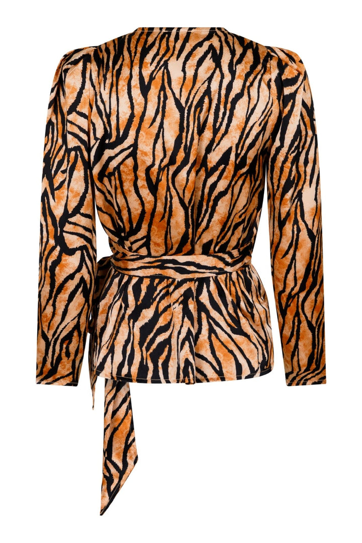 Valentin Studio - Josie Zebra Blouse - Orange