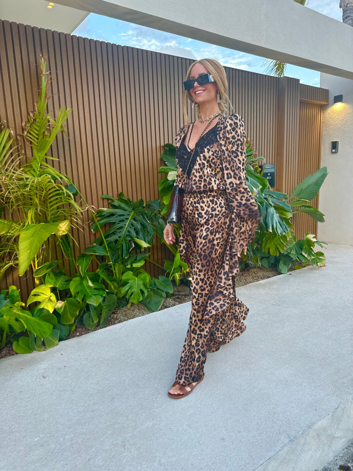 Valentin Studio - String Leopard Top - Leopard