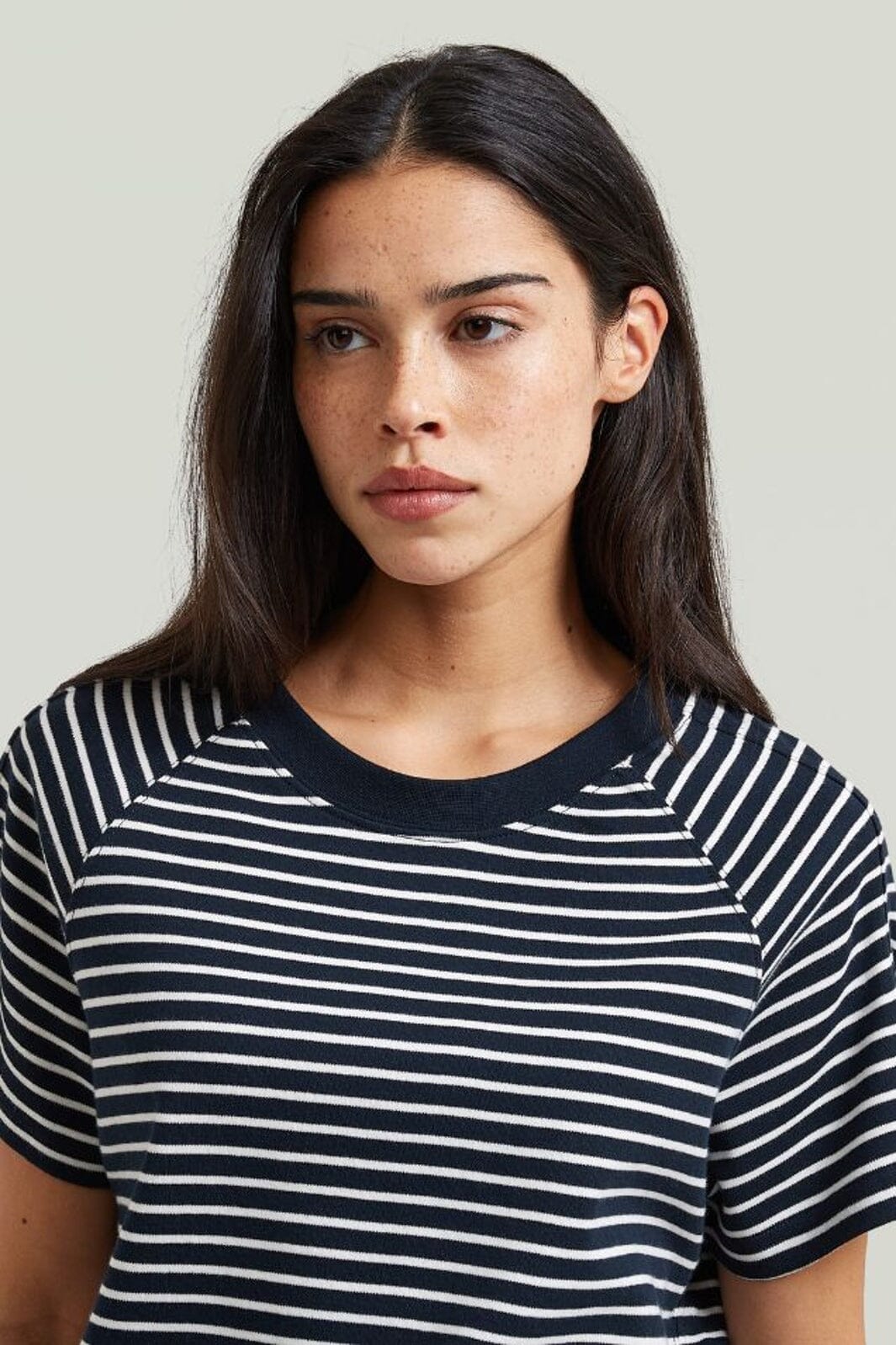 G-Star - Raglan  T Wmn D24512-D979-D517 - Salute/Milk Stripe