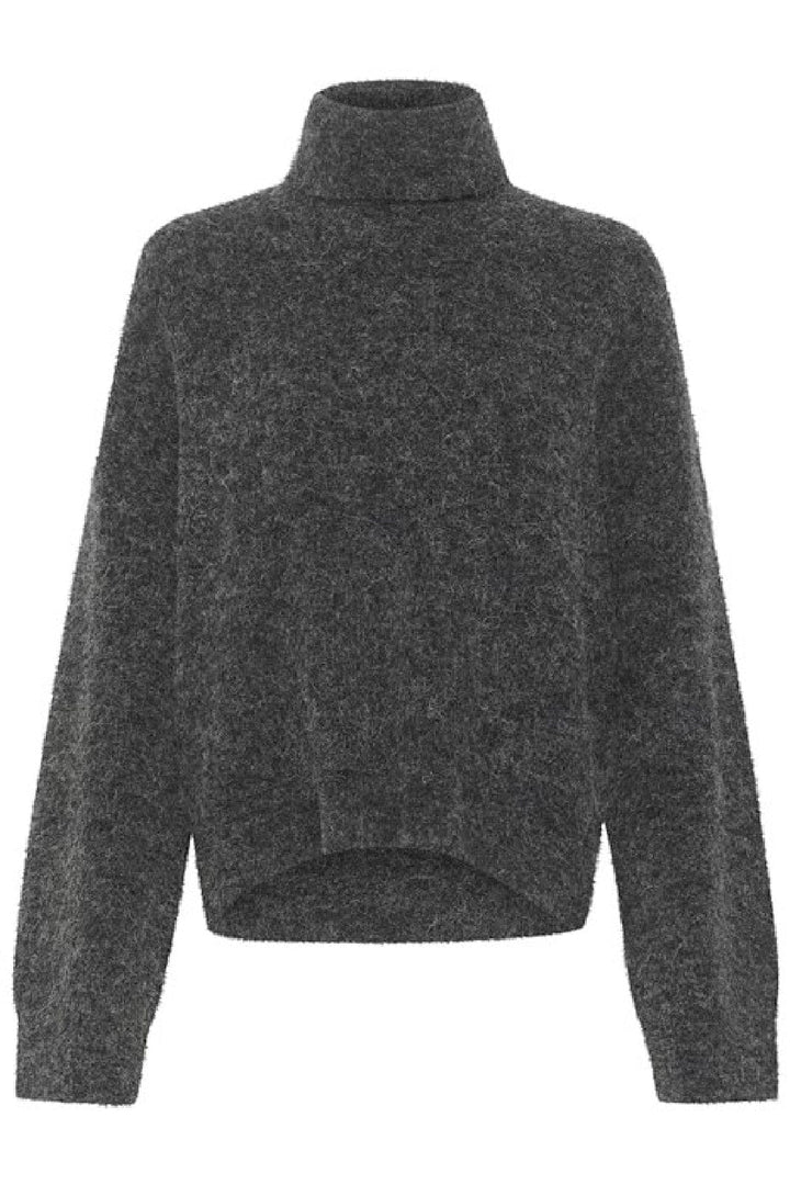 Gestuz - Alphagz Rollneck - 106286 Charcoal Melange
