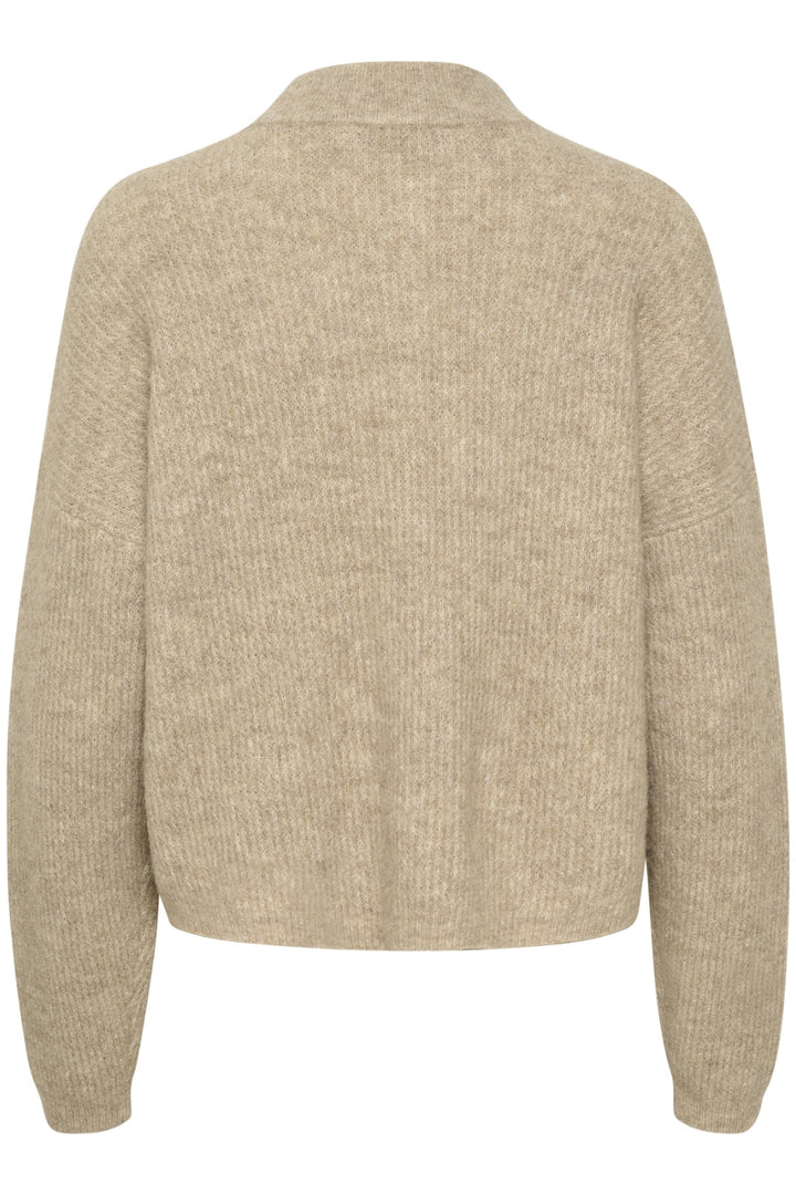 Gestuz - AlphaGZ Short Cardigan NOOS - Warm Sand Melange