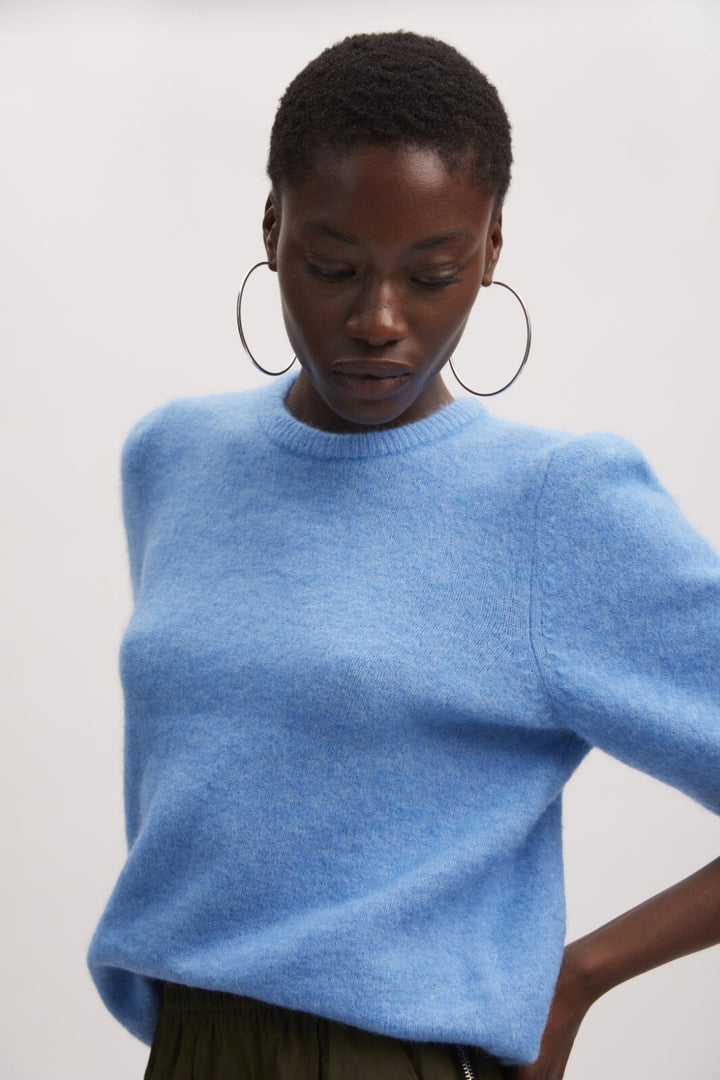 Gestuz - AlphaGZ tee - Malibu Blue Melange