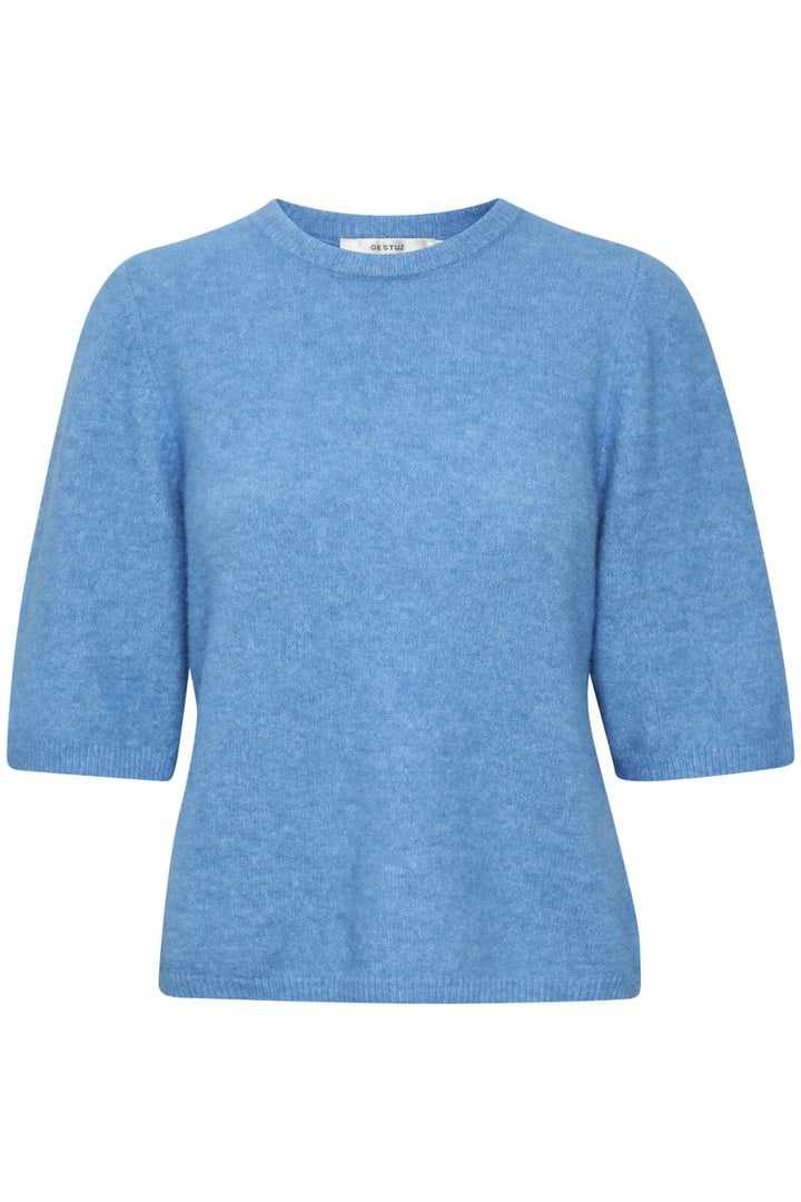 Gestuz - AlphaGZ tee - Malibu Blue Melange
