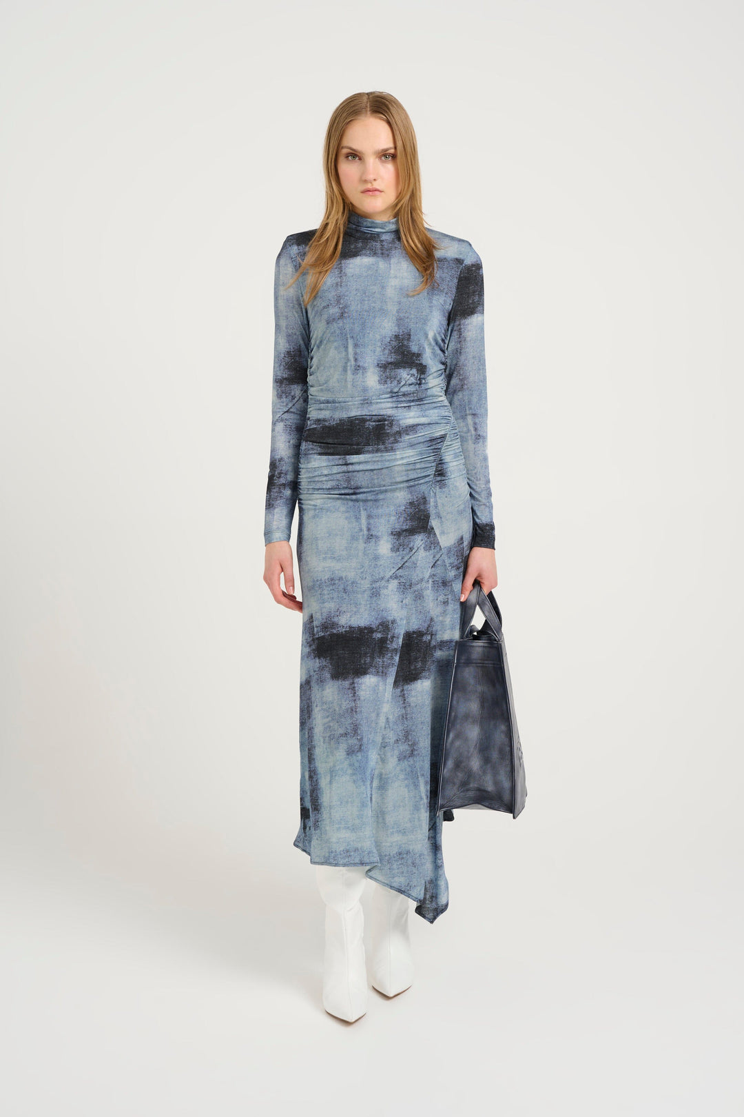 Gestuz - Areengz P Long Dress 10909685 - 106813 - Blue Denim
