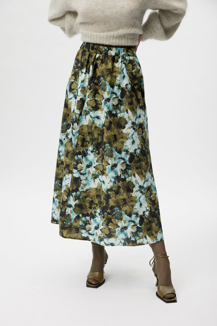 Gestuz - BlishaGz HW Skirt - Artistic Blue Flower Nederdele 