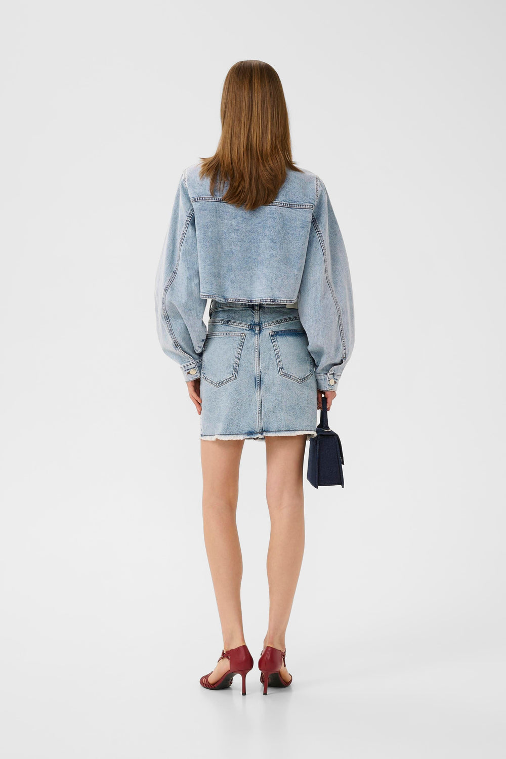 Gestuz - Gzdea Mini Skirt 10910384 - 107868 - Light Blue Denim Nederdele 