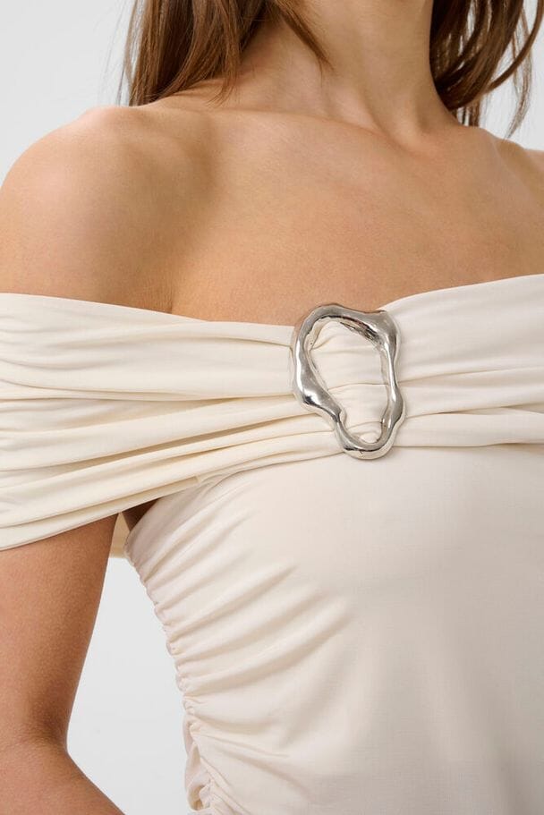 Gestuz - Gzlaily Off Shoulder Top 10911093 - 110103 - Egret Bluser 