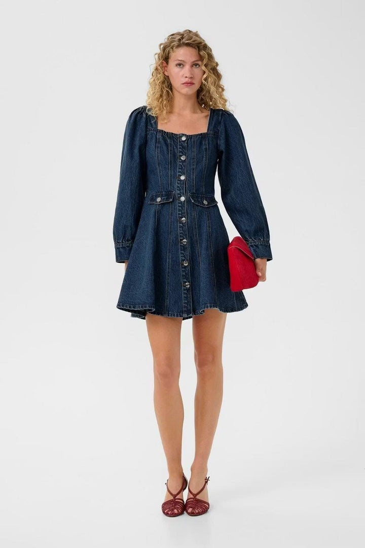 Gestuz - Gzsamia Dress 10911019 - 109201 - Indigoblue Kjoler 