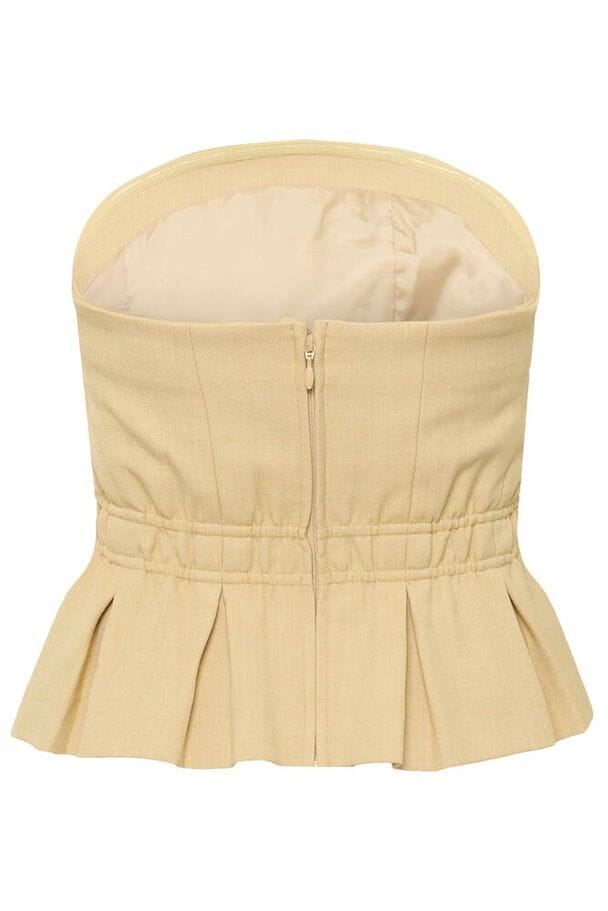 Gestuz - Gzstacy Corsage 10911102 - 109221 - Pale Hay Melange Toppe 