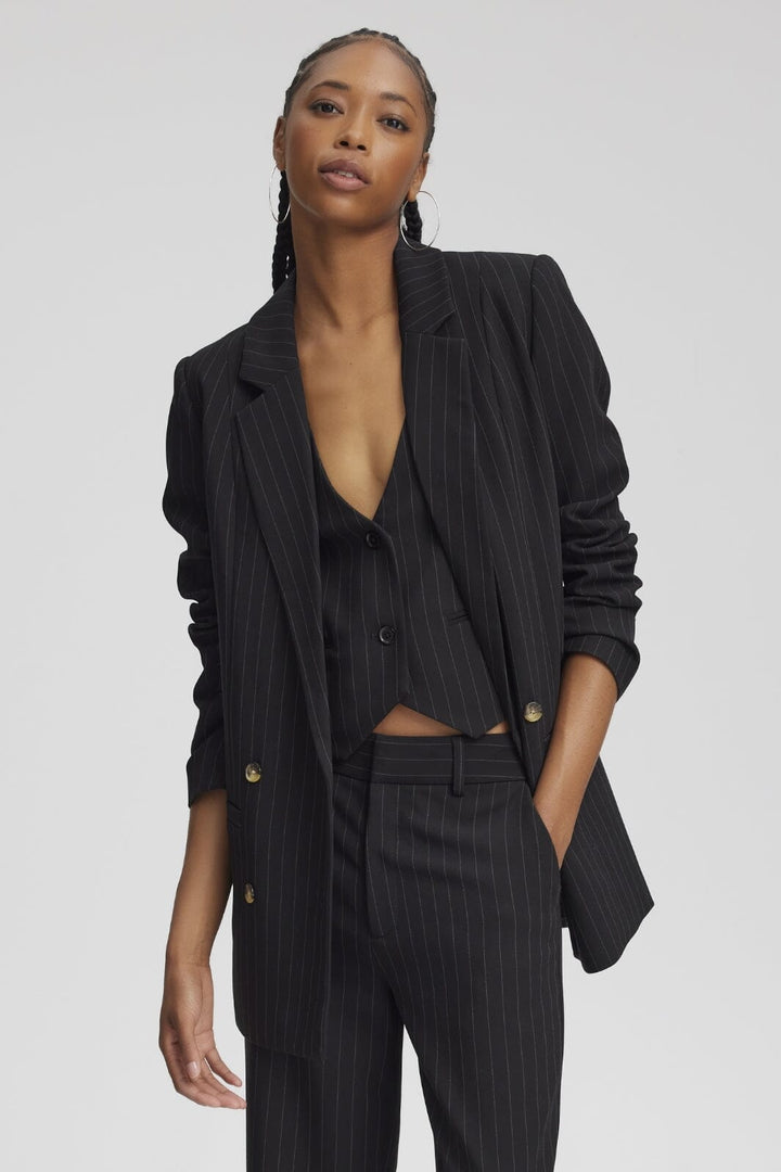 Gestuz - JoelleGZ pinstripe blazer NOOS - black pinstripe