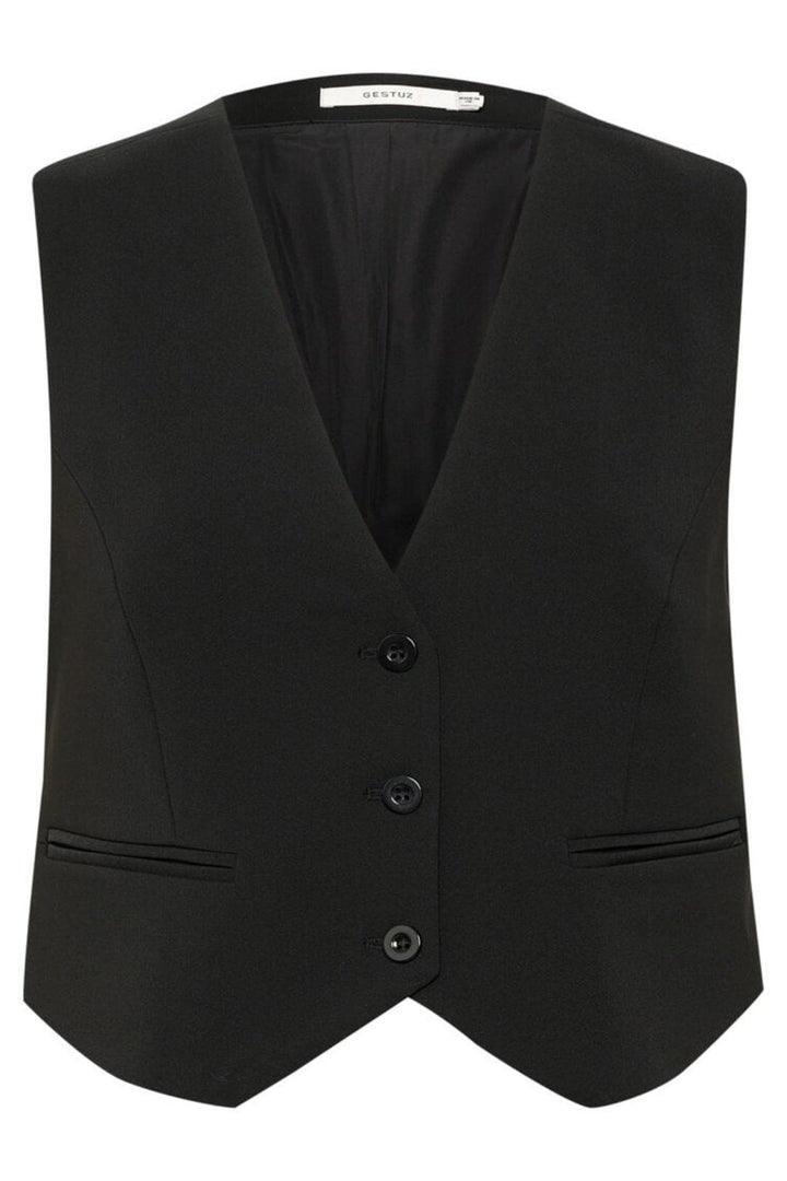 Gestuz - JoelleGZ short waistcoat - Black