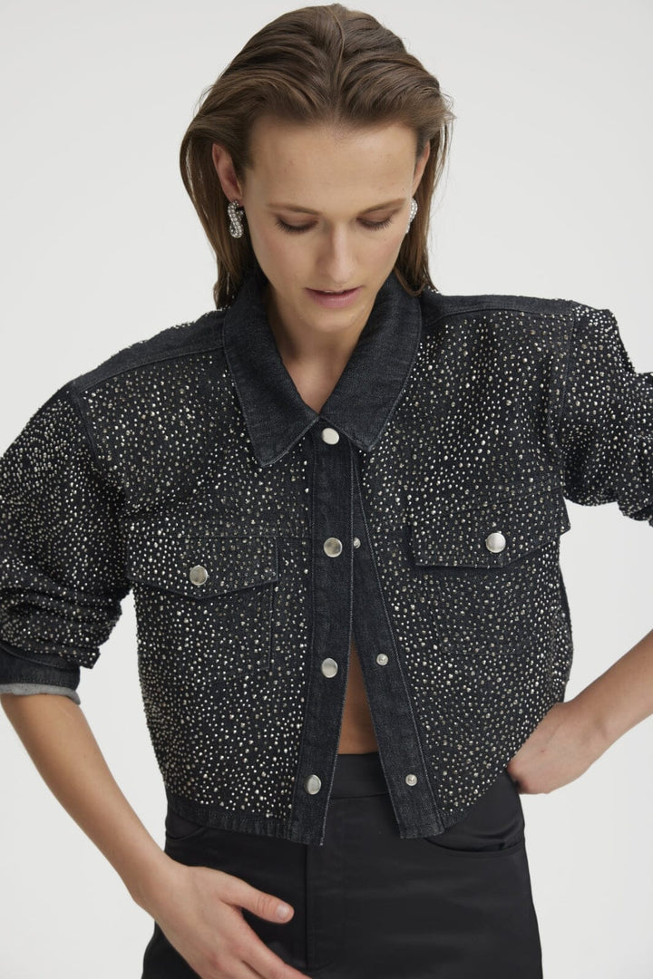 Gestuz - NadivaGZ jacket - Dark grey washed