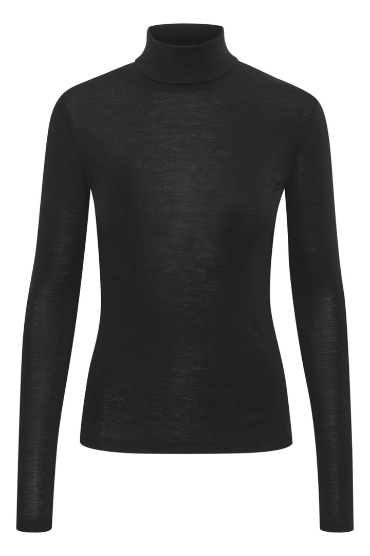 Gestuz - NiniaGZ wool rollneck - Black