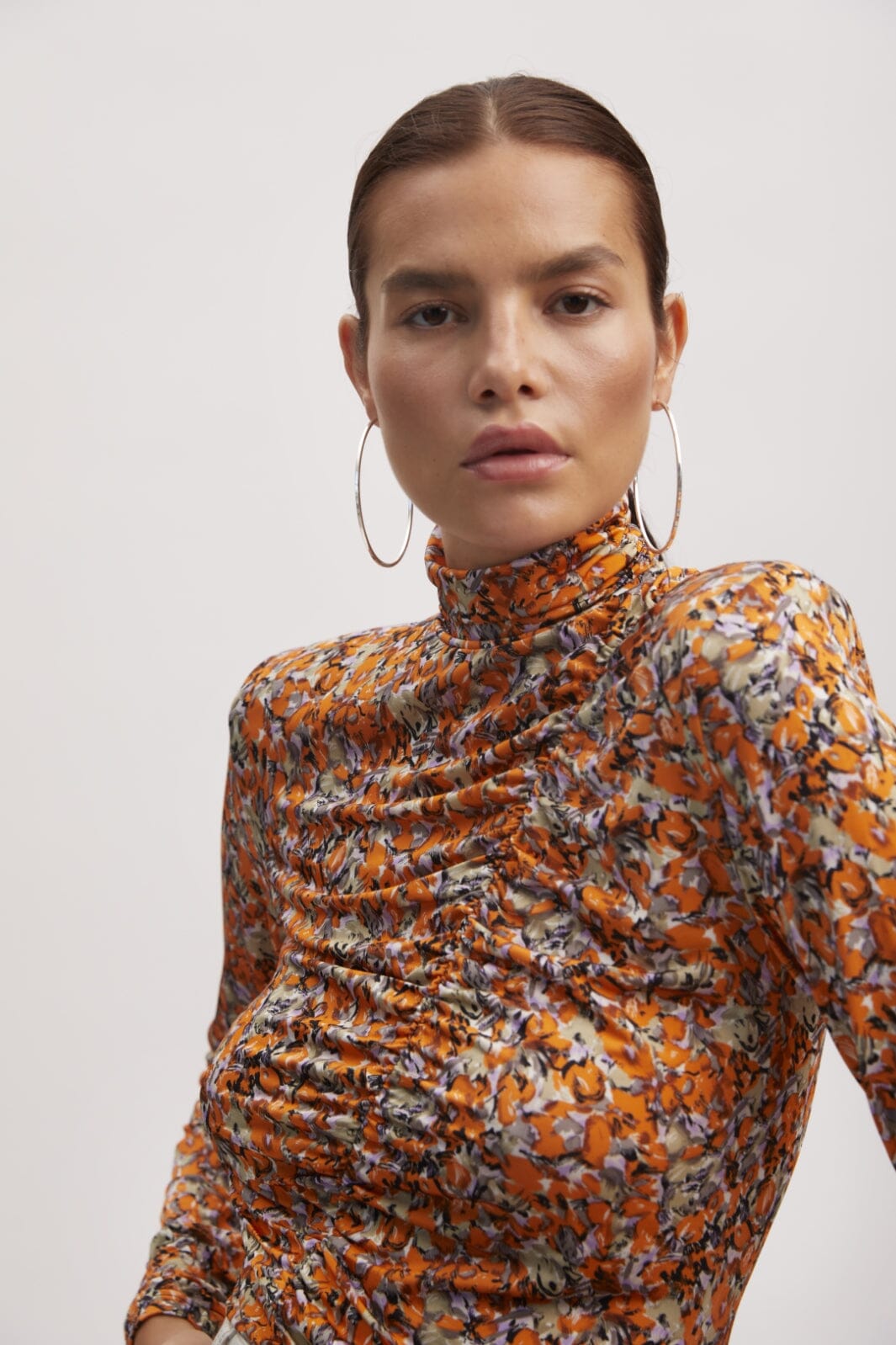 Gestuz - OdaGZ p blouse - Orange purple brush