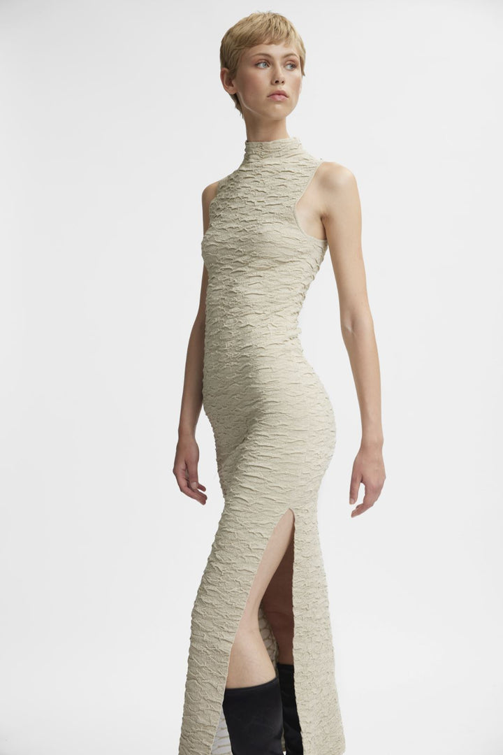 Gestuz - PiccaGZ SL dress - Offwhite/gold