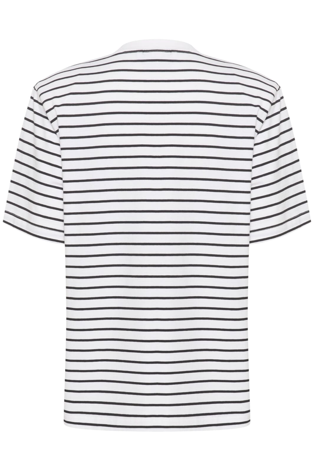 Gestuz - Samurillygz Striped Tee - 106159 White Black Stripe T-shirts 