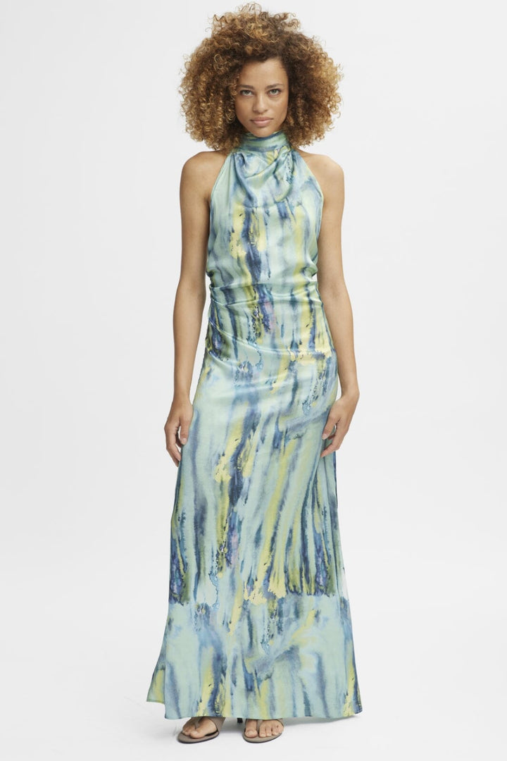Gestuz - WaleryGZ P maxi dress - Green Aqua Art