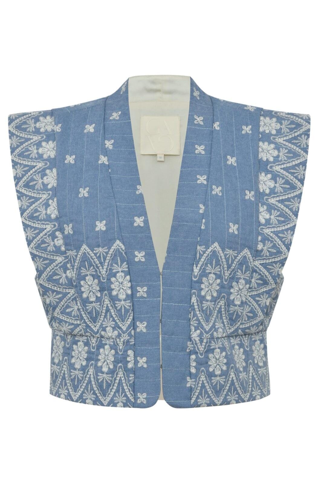 Gossia - Aninago Ji Vest G2876 - Chambrey Blue Veste 